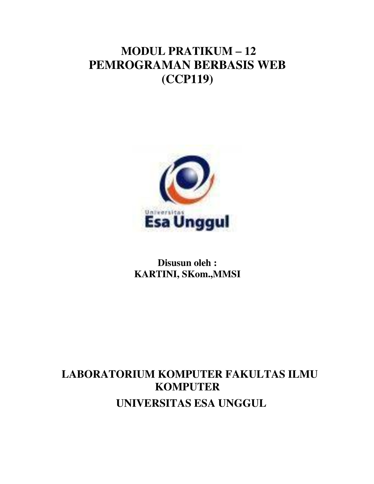 Modul Pratikum 12B Pemrograman Berbasis WEB - MODUL PRATIKUM – 12 ...