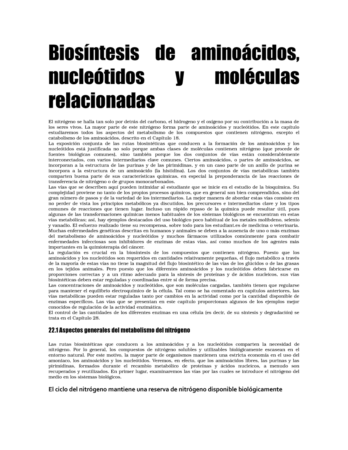 2 Biosintesis De Aminoacidos Studocu