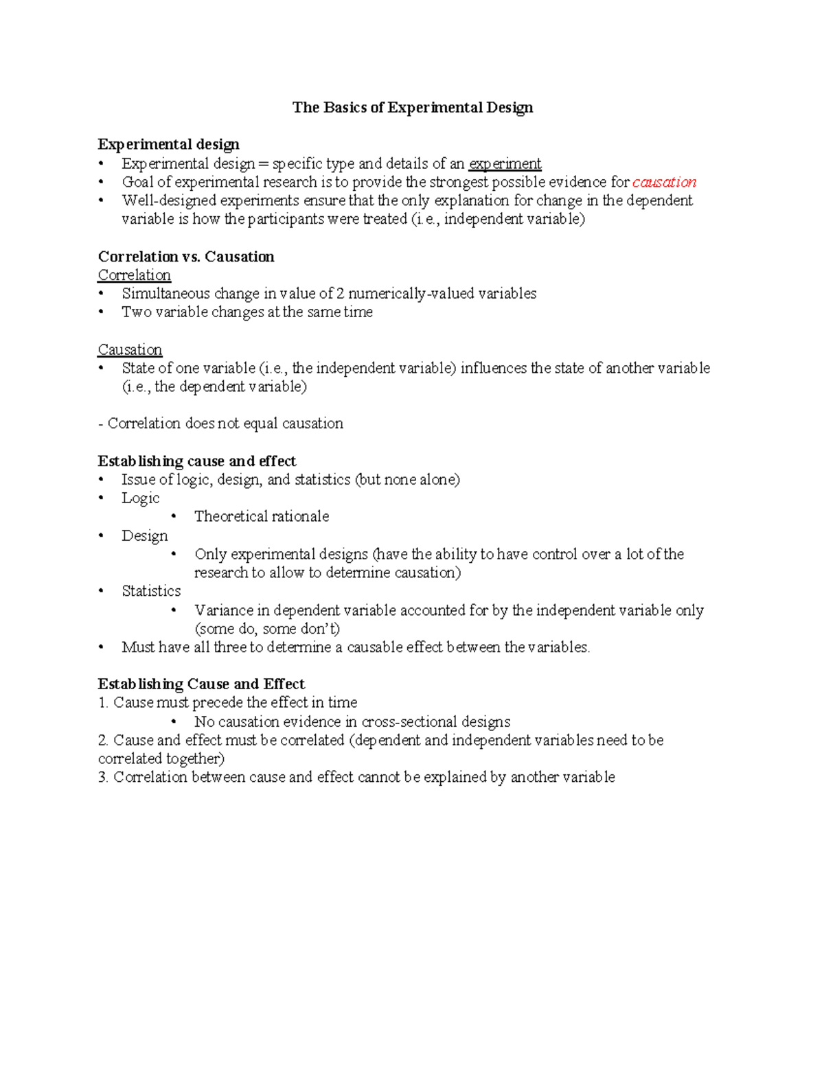 L11-The Basics Of Experimental Design - The Basics Of Experimental ...