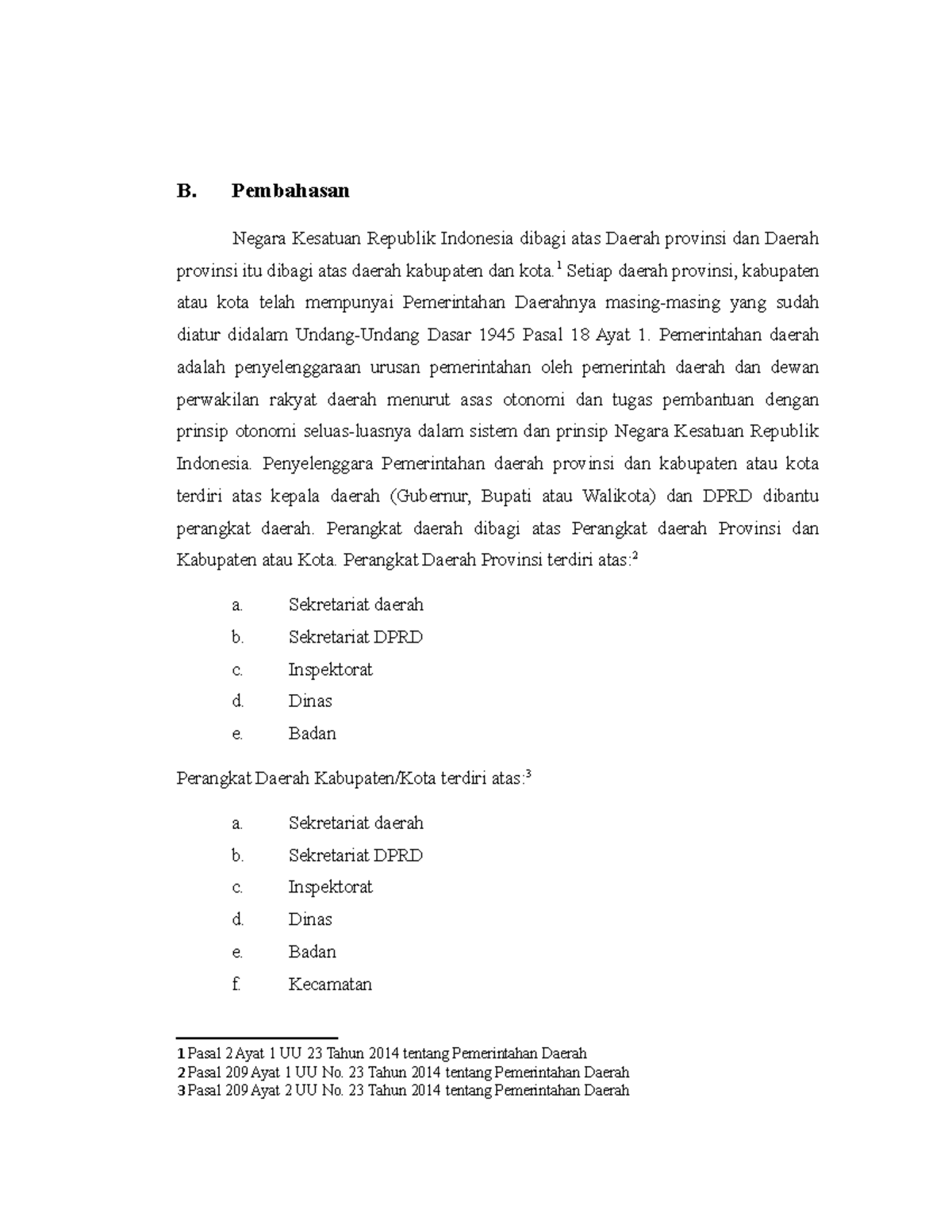 Pemerintahan Daerah - B. Pembahasan Negara Kesatuan Republik Indonesia ...