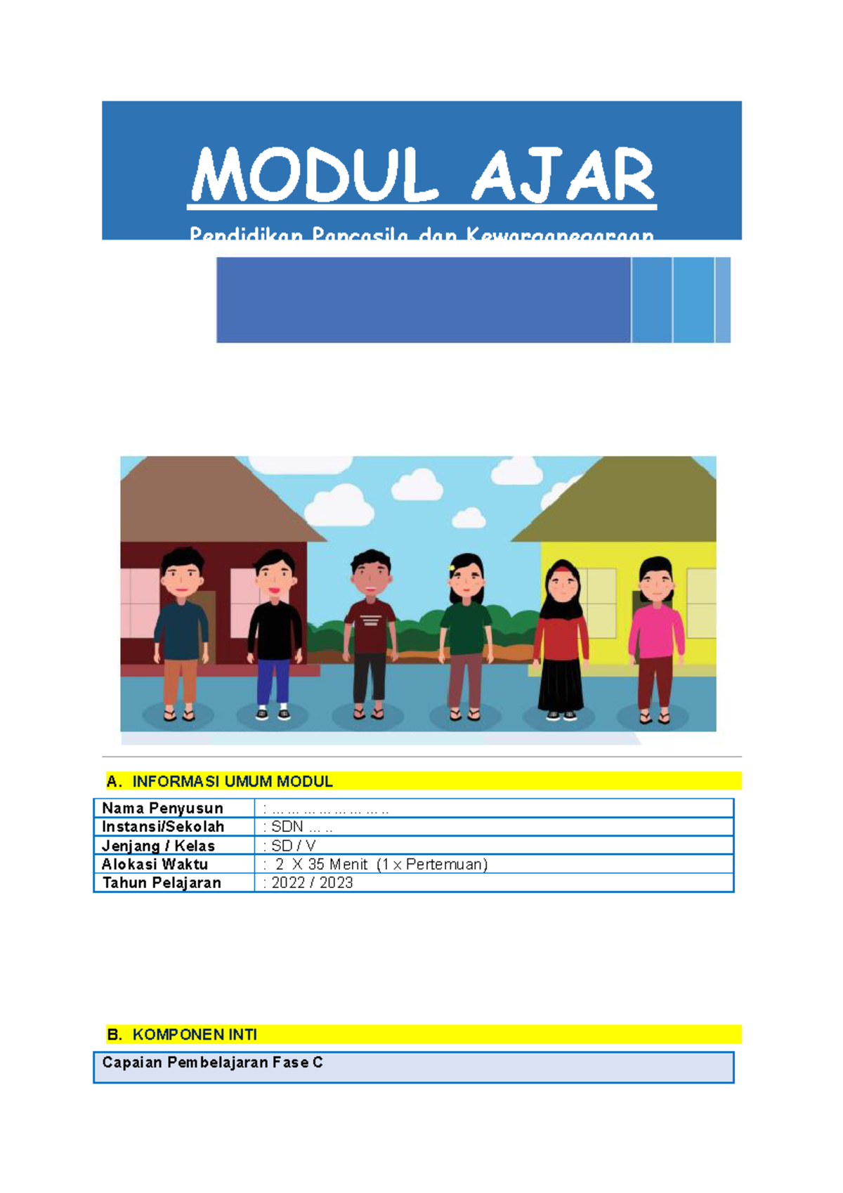 UNIT 1 PB 4 - MA PPKn Kls 5 (datadikdasmen - MODUL AJAR Pendidikan ...