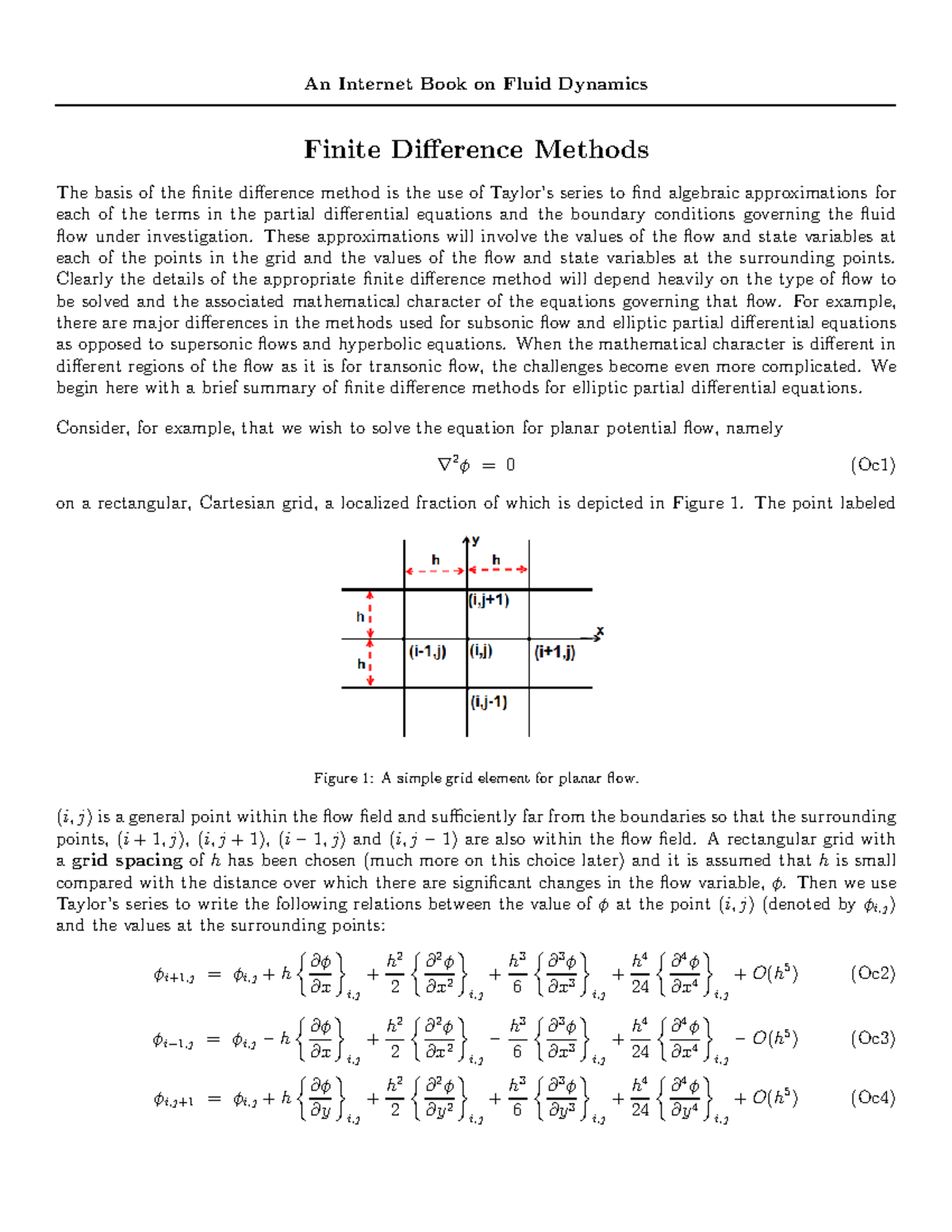 Finitedifferences - Finite difference method - An Internet Book on ...