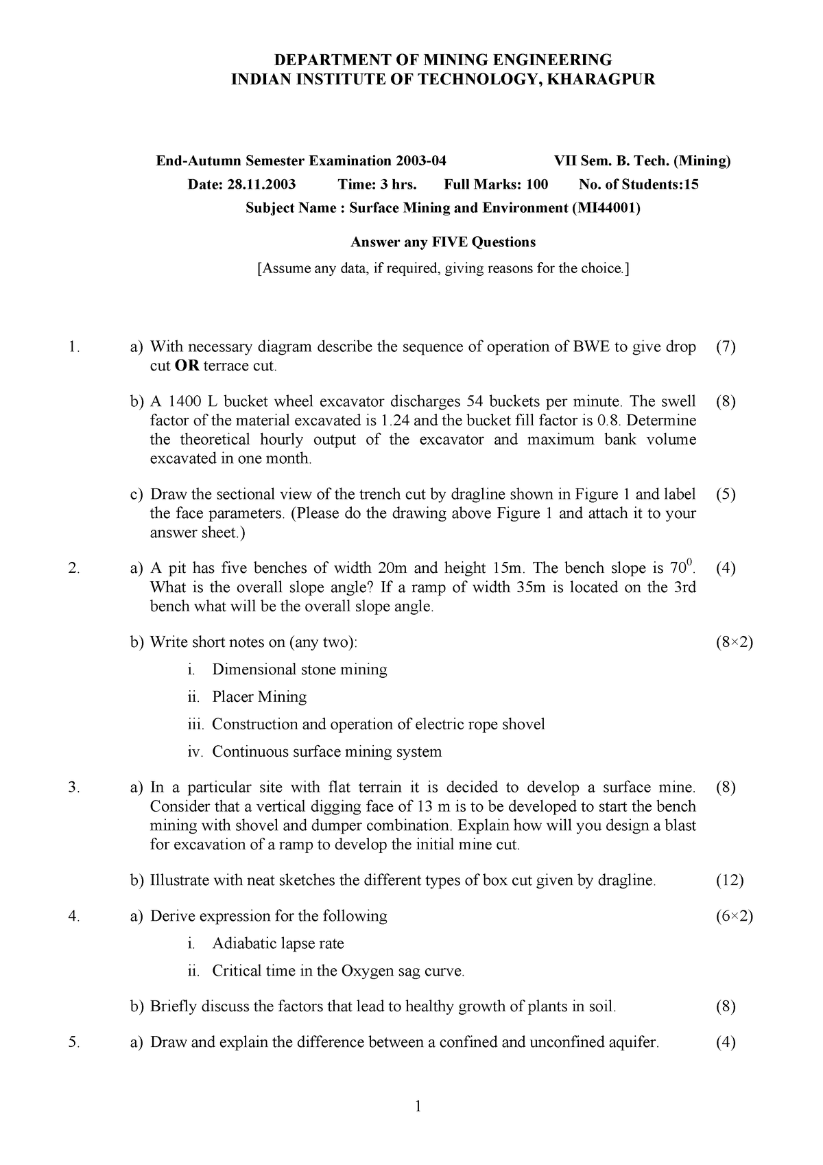 essay about mining and environment