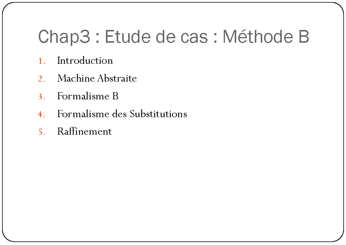 Chap3 Methode B - Chap3 : Etude De Cas : Méthode B 1. Introduction 2 ...