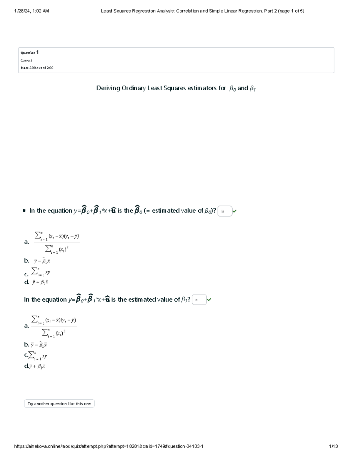 Least Squares Regression Analysis Correlation and Simple Linear ...