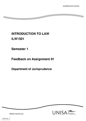Tutorial Letter - tut - ILW1501/101/3/ Tutorial Letter 101/3 ...