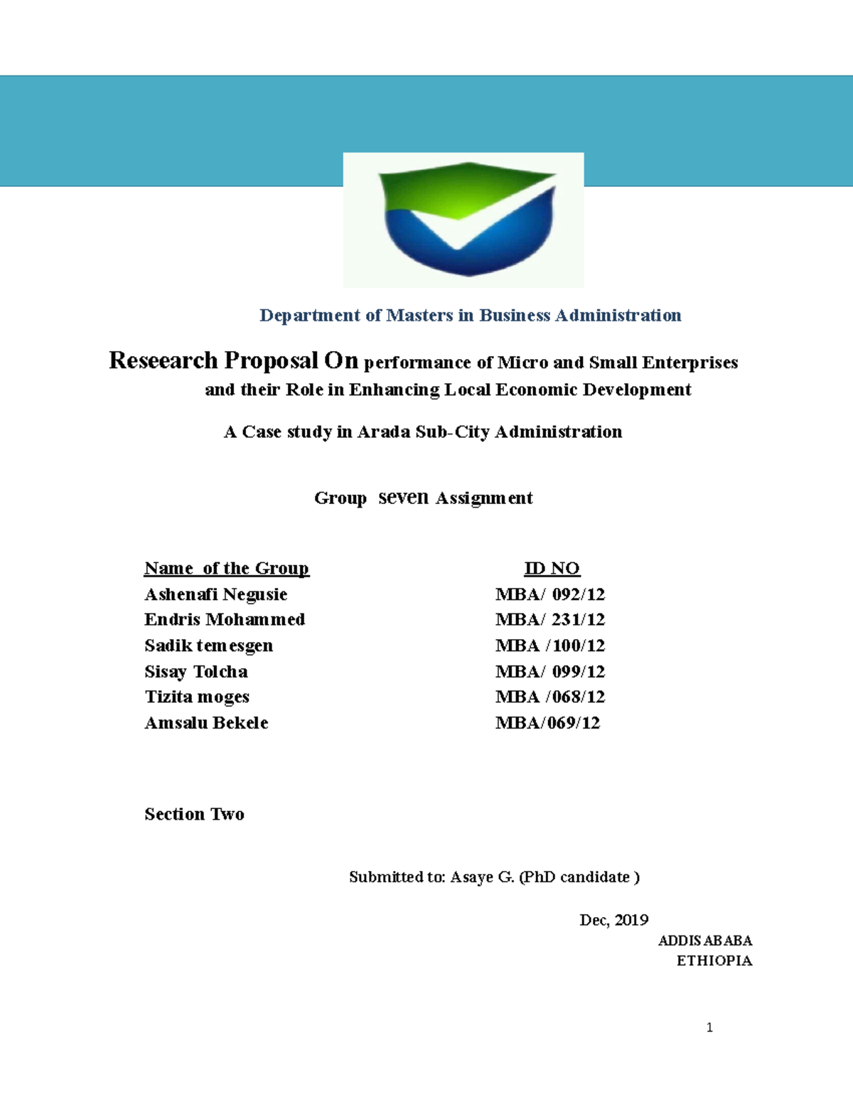 mba research proposal process