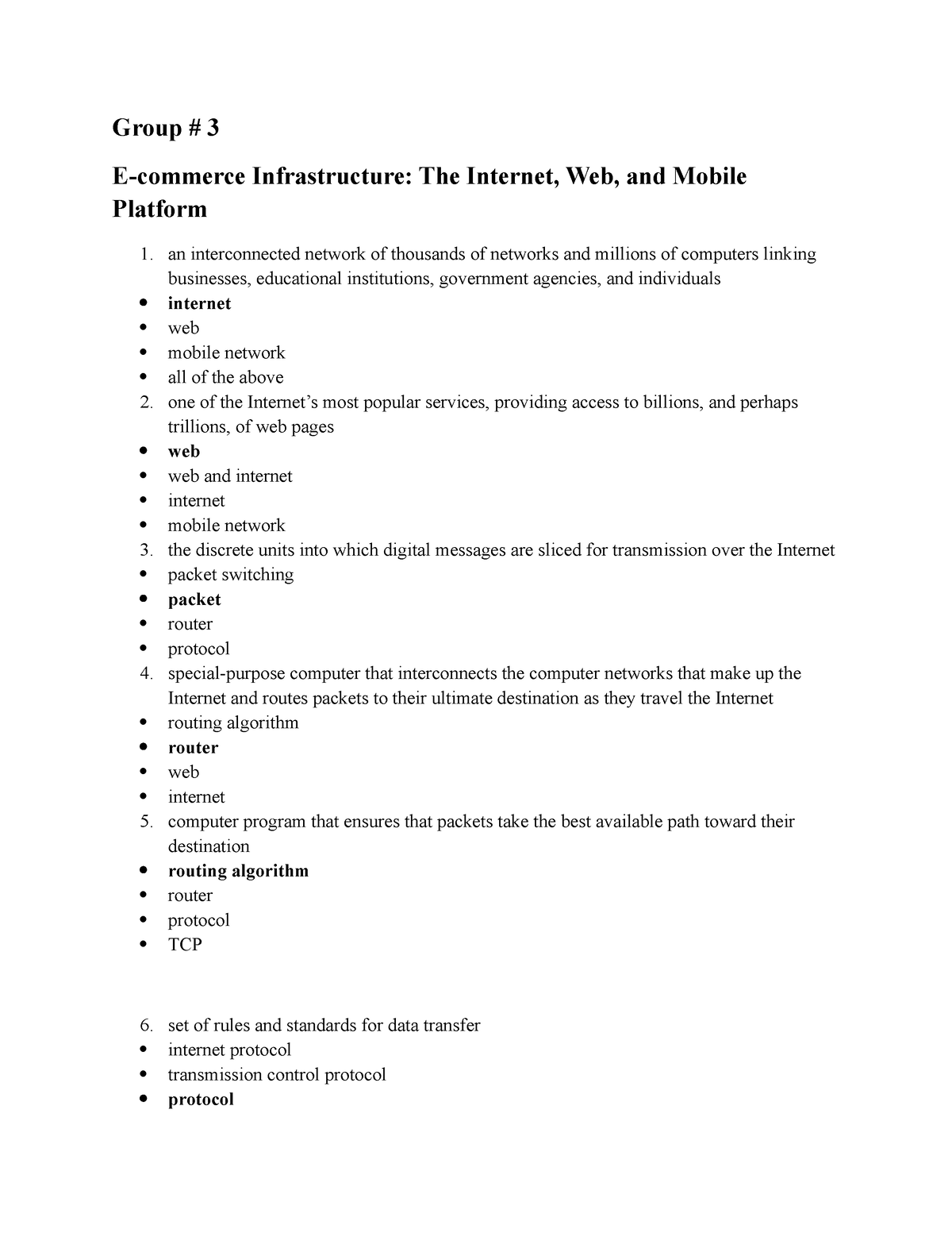 E-commercer MCQs 123 - Solved MCQs For Preparation Of Exams/quizzes ...