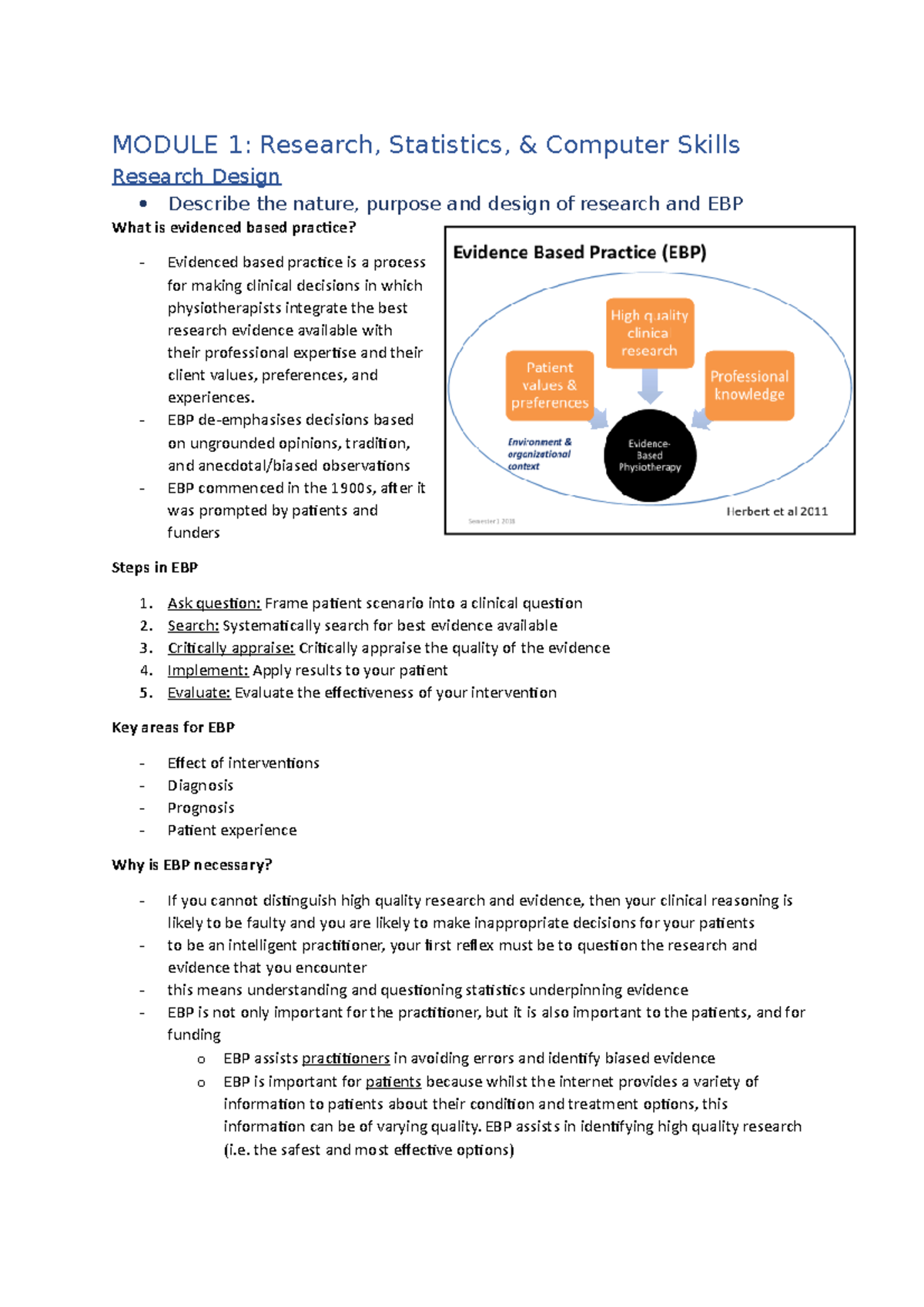 PHTY211 Notes Module 1 - MODULE 1: Research, Statistics, & Computer ...