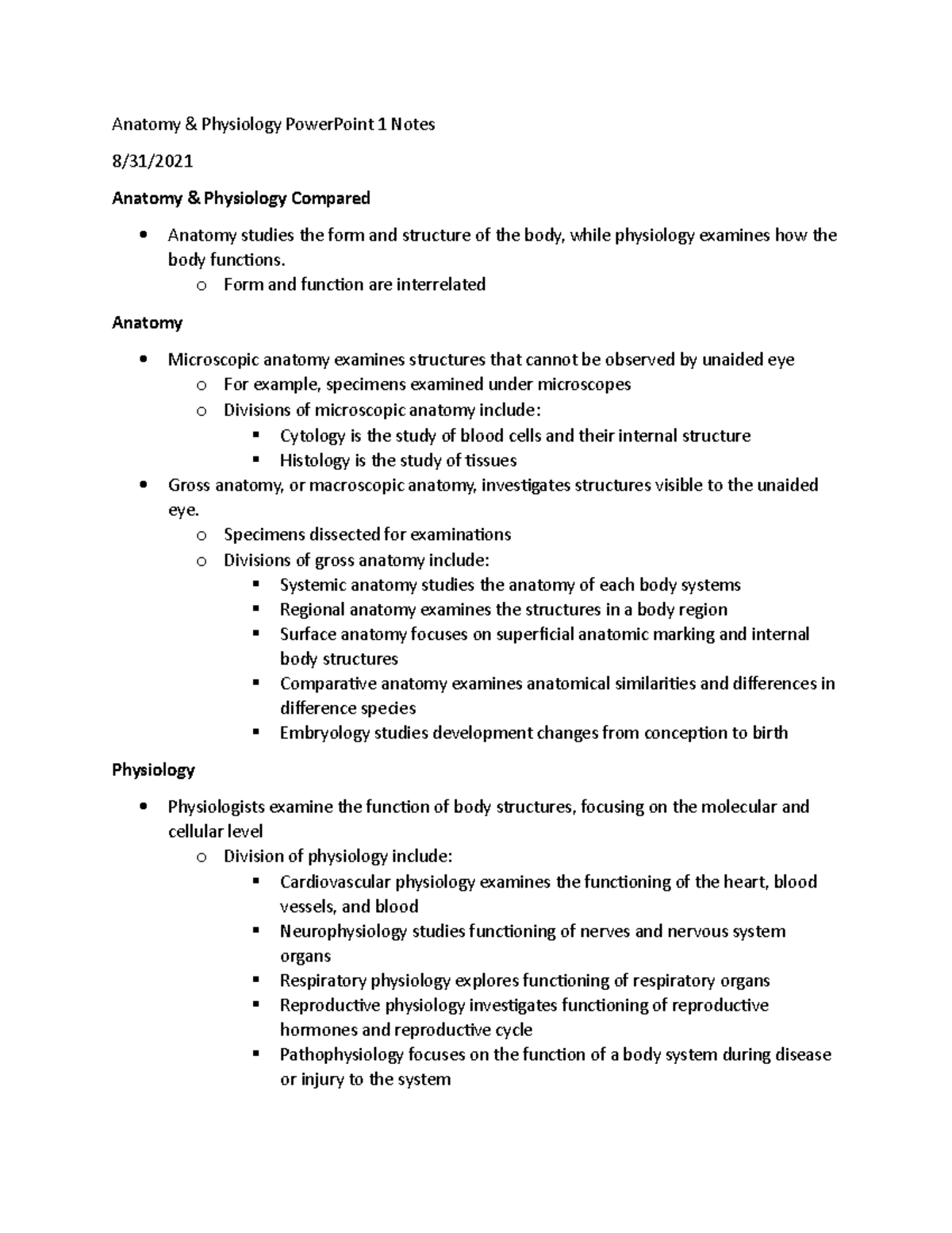 ANATOMY AND PHYSIOLOGY LECTURE NOTES POWERPOINT PDF visual data 7