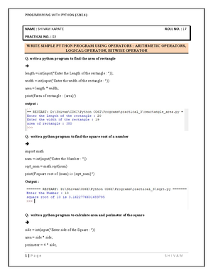 Python micro 2024 - A MICRO PROJECT REPORT ON “PYTHON” SUBMITTED TO THE ...
