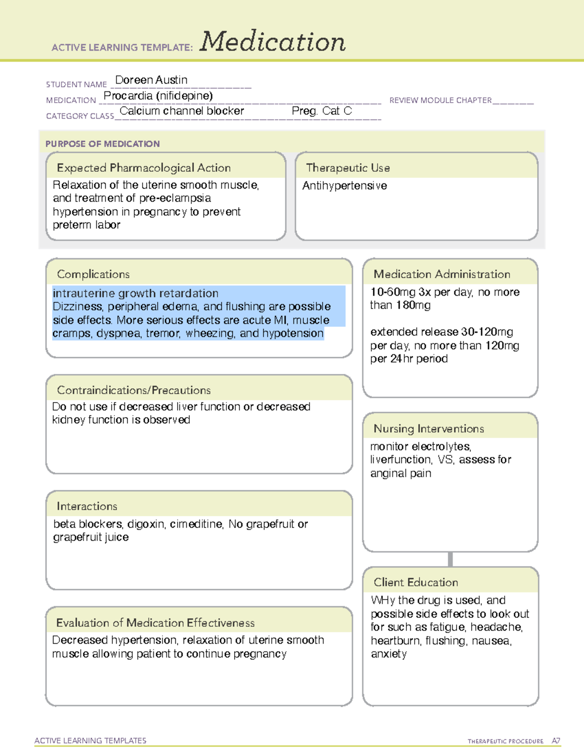 What Is A Good Replacement For Nifedipine