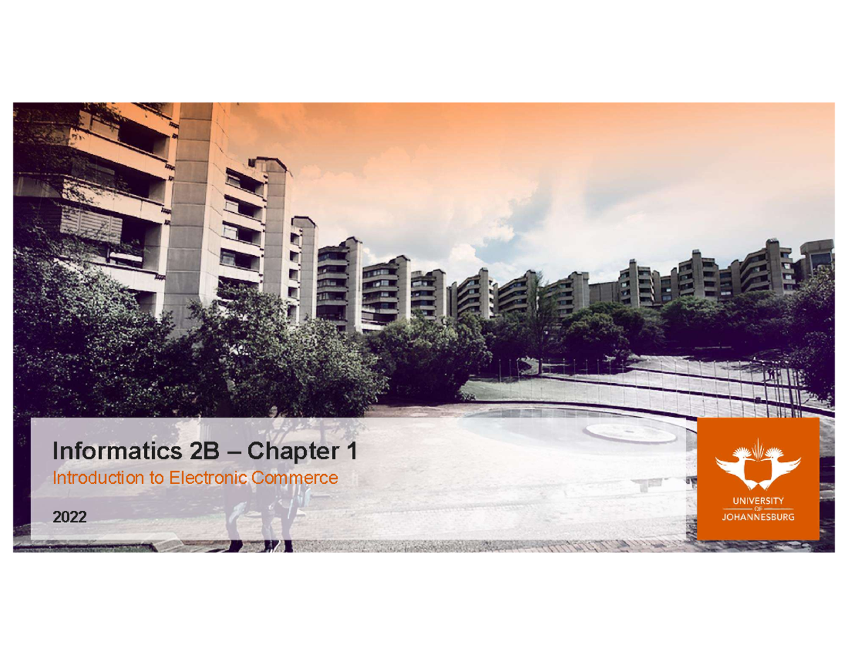 IFM2B10 2022 Chapter 01 - Informatics 2B – Chapter 1 Introduction to ...