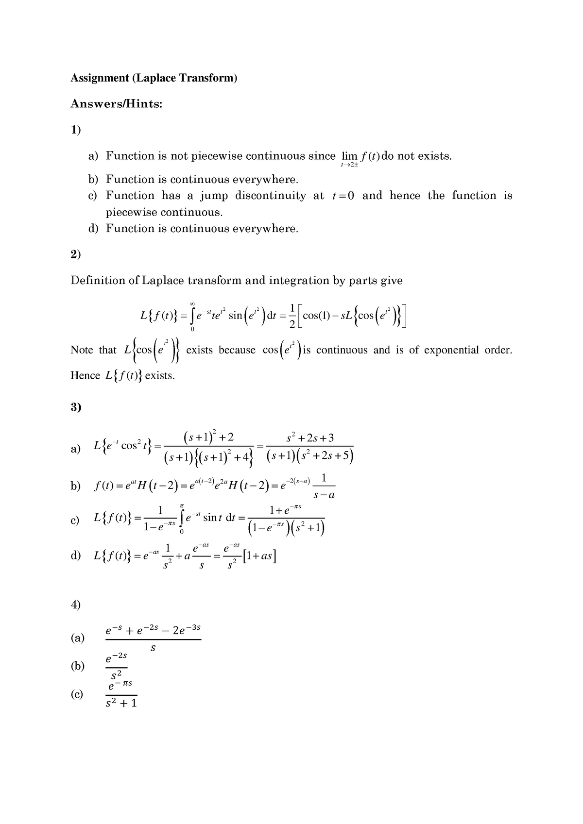 Hints-PS-1 - Transform Calculus Tutorial which contains many solved ...