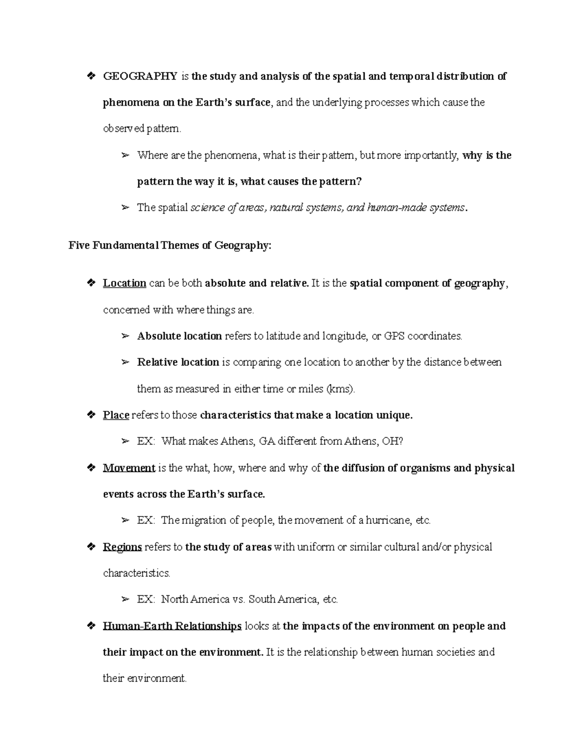 Lect 1 - Lecture 1 Stan H Notes - GEOGRAPHY Is The Study And Analysis ...