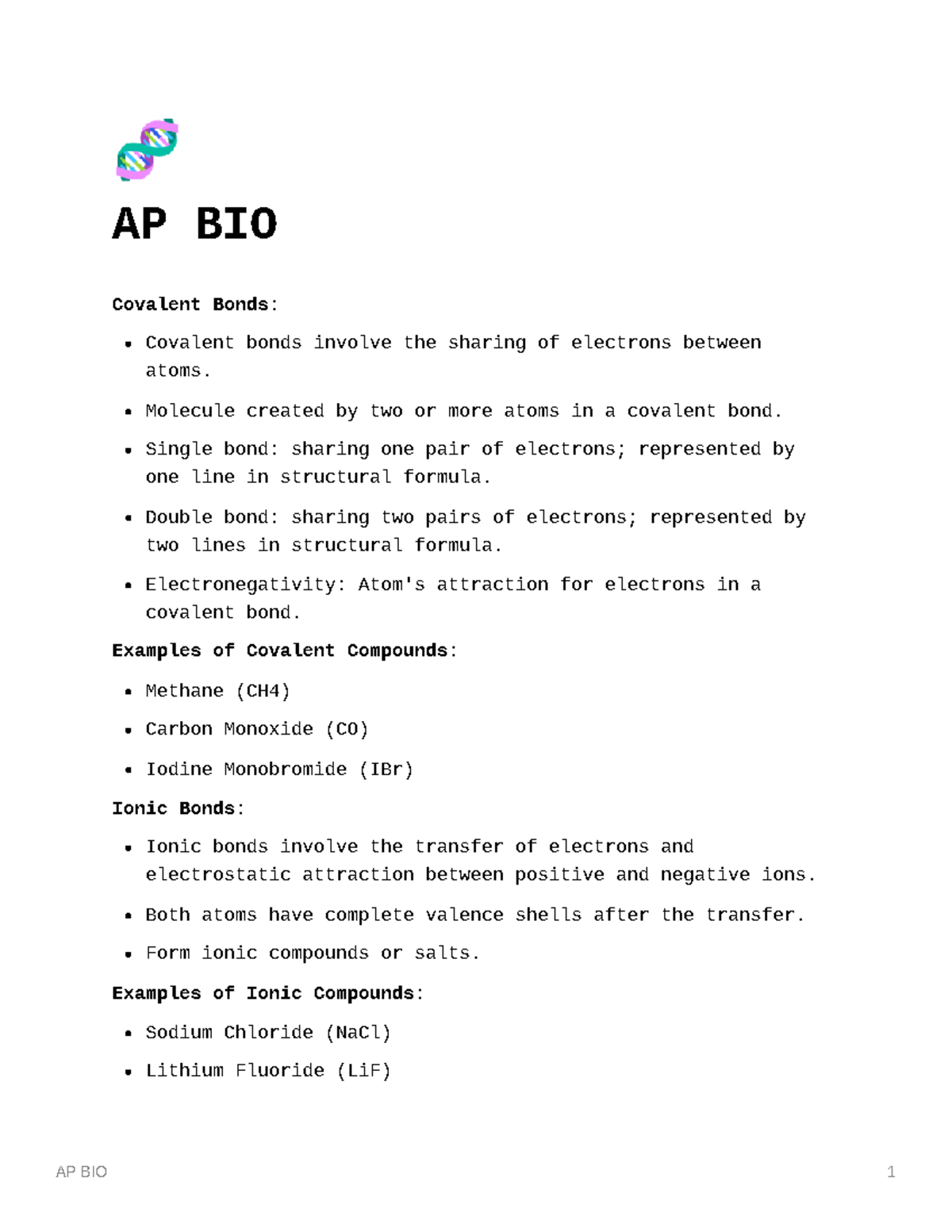 310ba511-afe8-4cdb-9e1d-da2901126 ebf AP BIO - 🧬 AP BIO Covalent Bonds ...