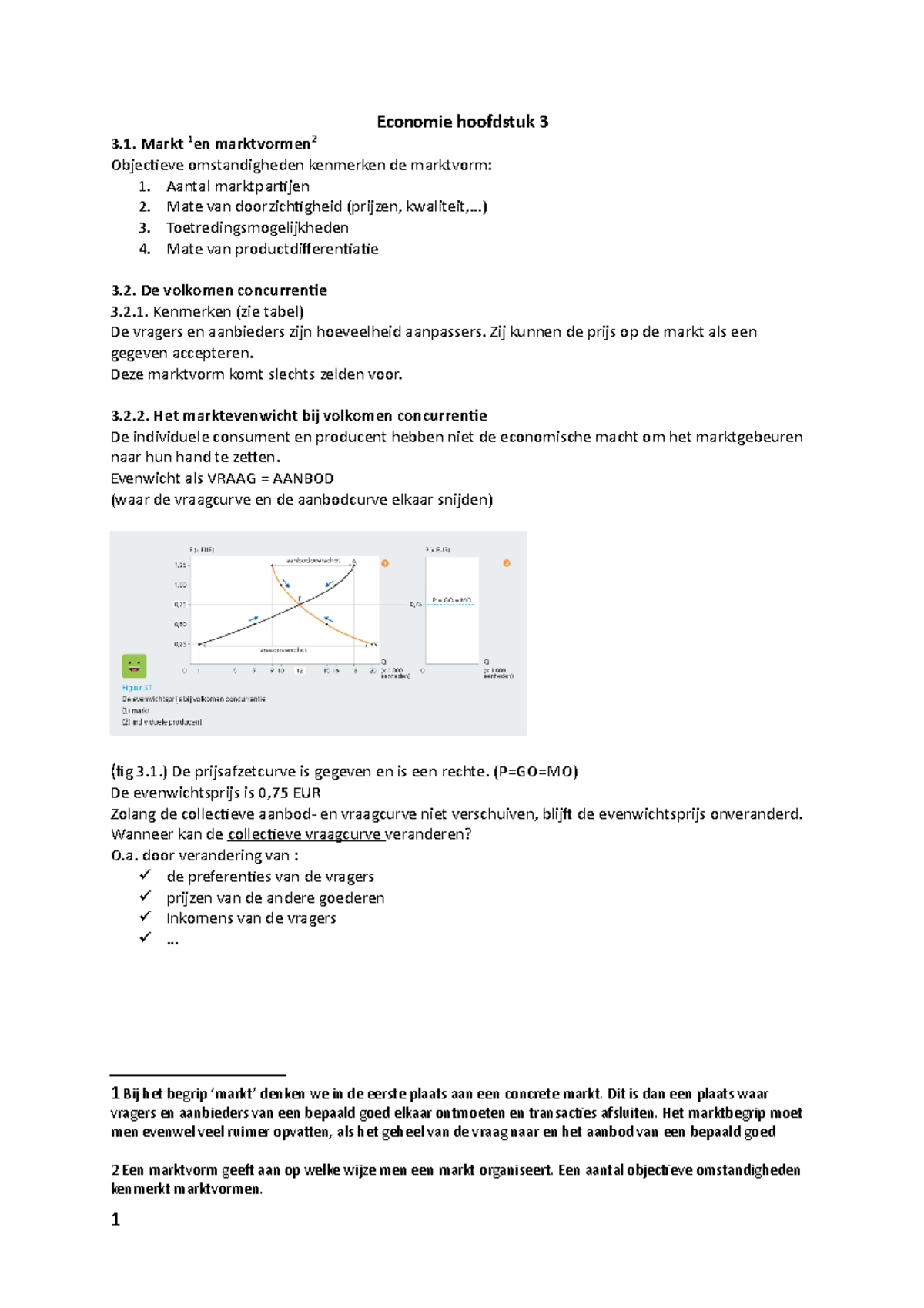 Economie Hoofdstuk 3 - Samenvatting Powerpoint + Notities Les Docent ...