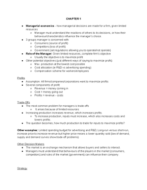 Ec260 Chapter 9 - good notes from textbook - Chapter 9- monopoly ...