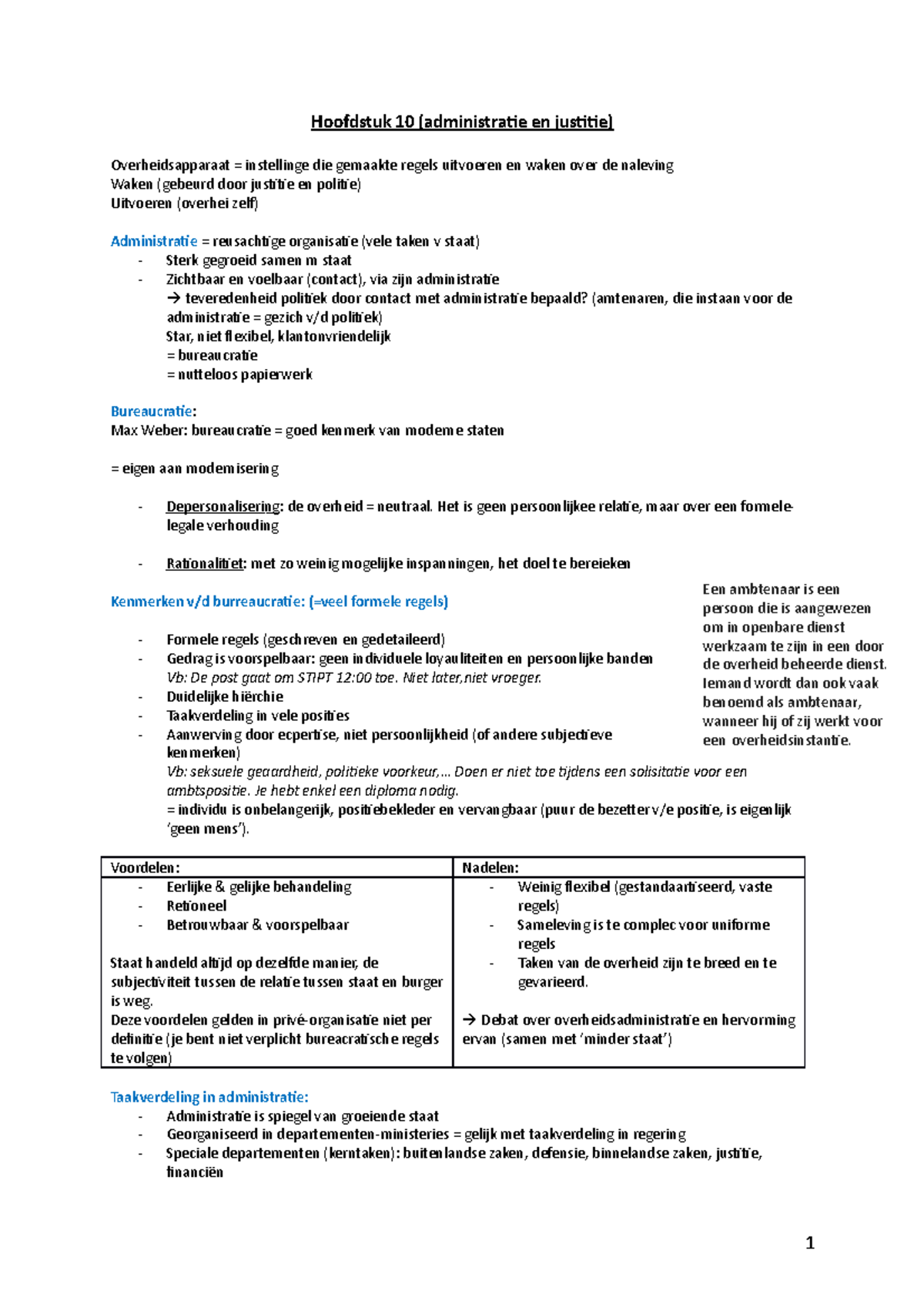 H10 (hoorcollege) - College-aantekeningen Notities Hoorcollege 10 ...