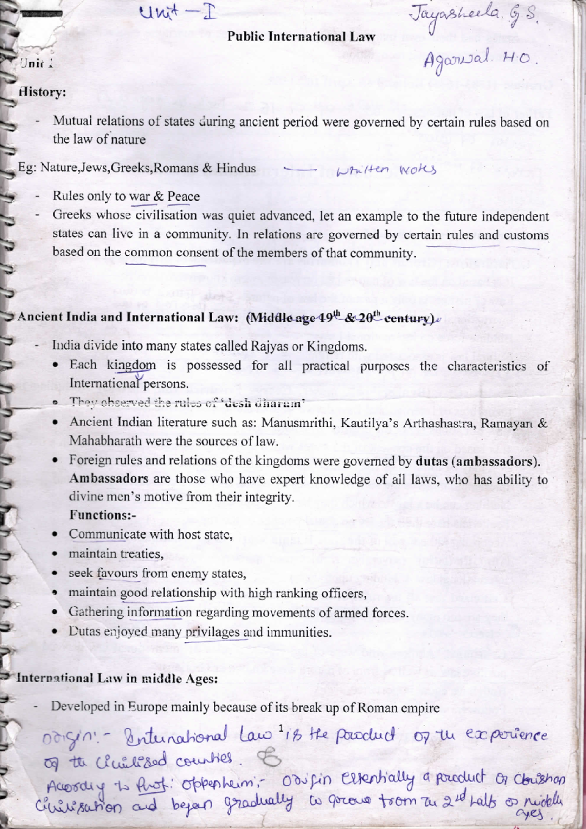 Unit 1 pil - Notes for PIL - BA.Llb - Studocu