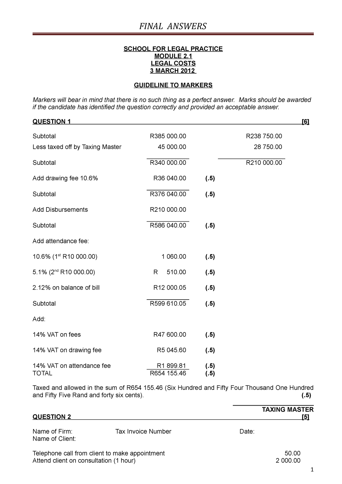 cos assignment fee