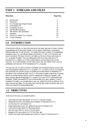 CRC- Block 1 Unit 2 - Lecture notes 3 - Basics of Object Oriented ...