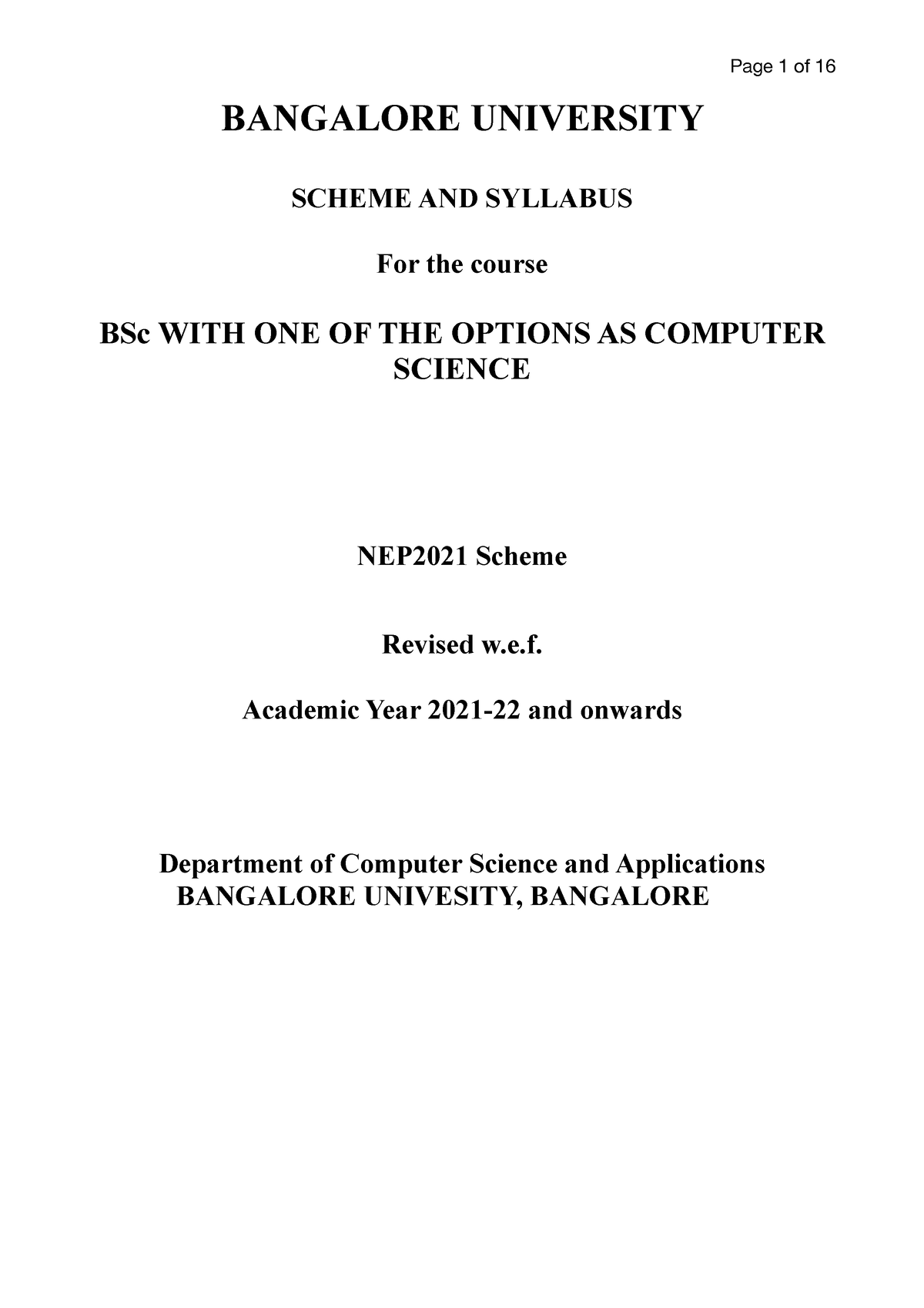 Bsc Computer Science Best Colleges In Bangalore