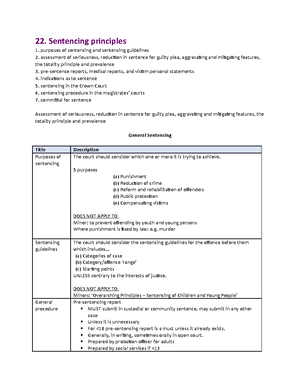 Workshop 8 criminal - Short notes for crim - Workshop 8 criminal ...