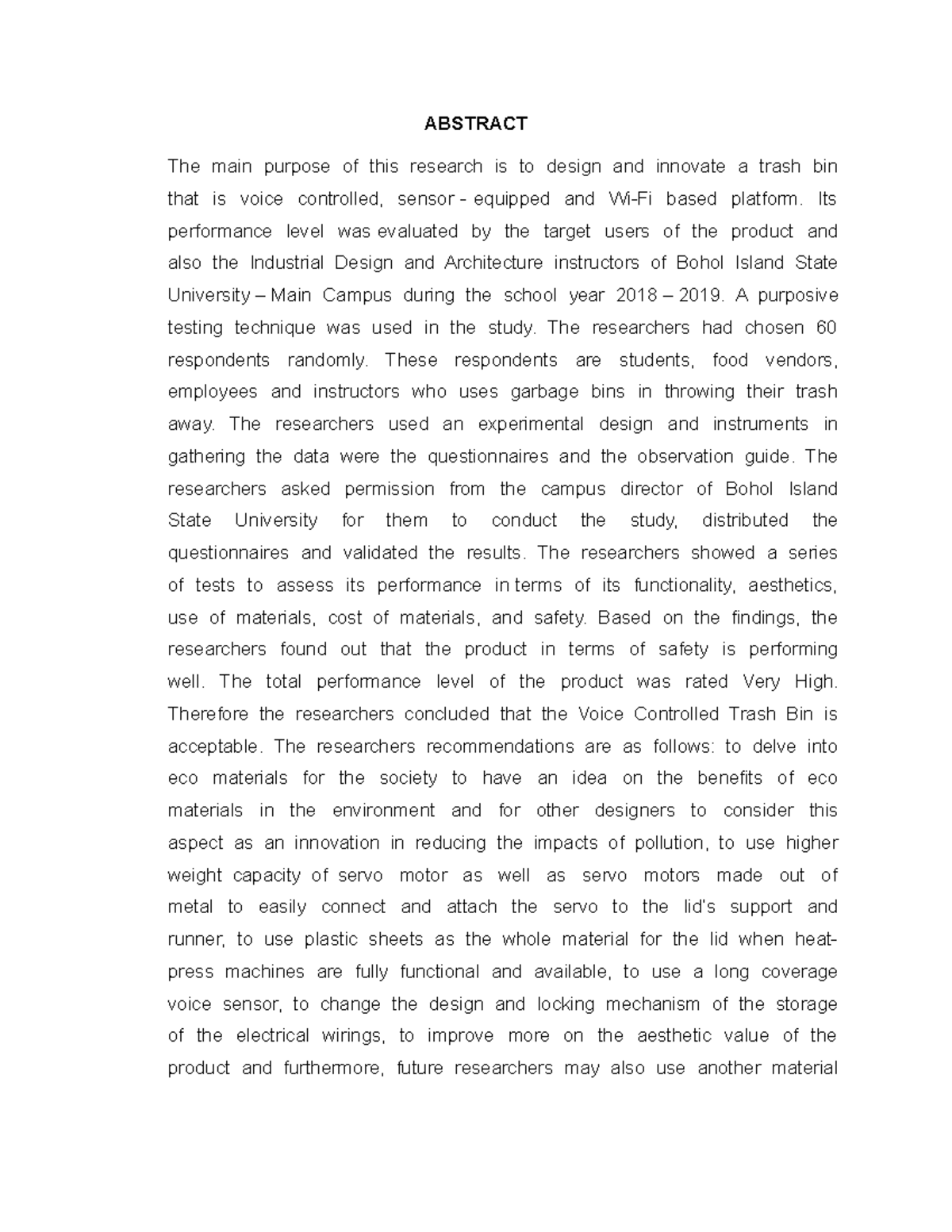 Abstract - reference - ABSTRACT The main purpose of this research is to ...