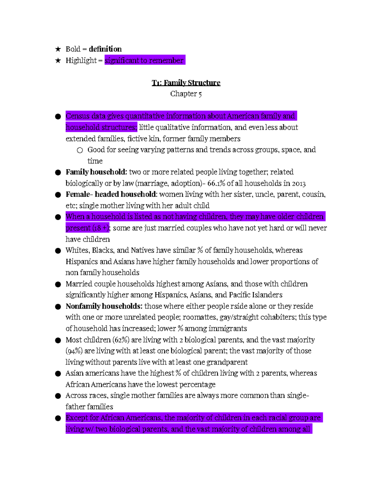 Module 4 Notes - topics regarding family structure and Native American ...