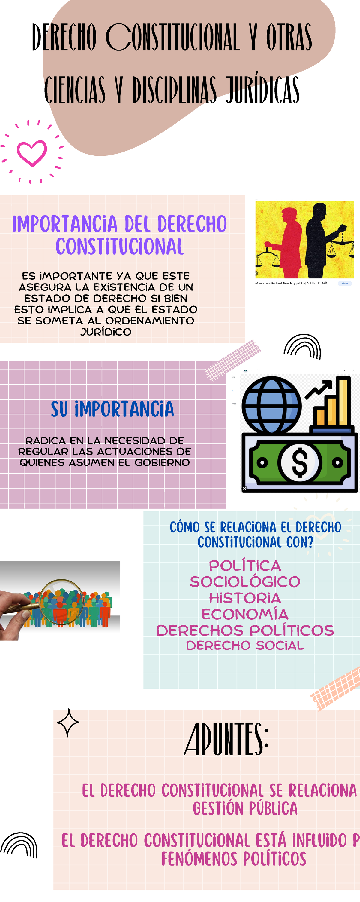 Infografía S2 Derecho Constitucional Derecho Constitucional Y Otras Ciencias Y Disciplinas