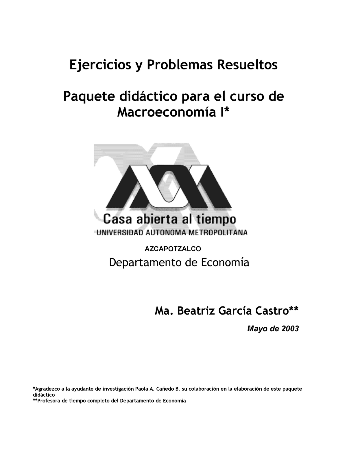 Ejercicios Y Problemas Resueltos Paquete - MACROECONOMIA II - StuDocu