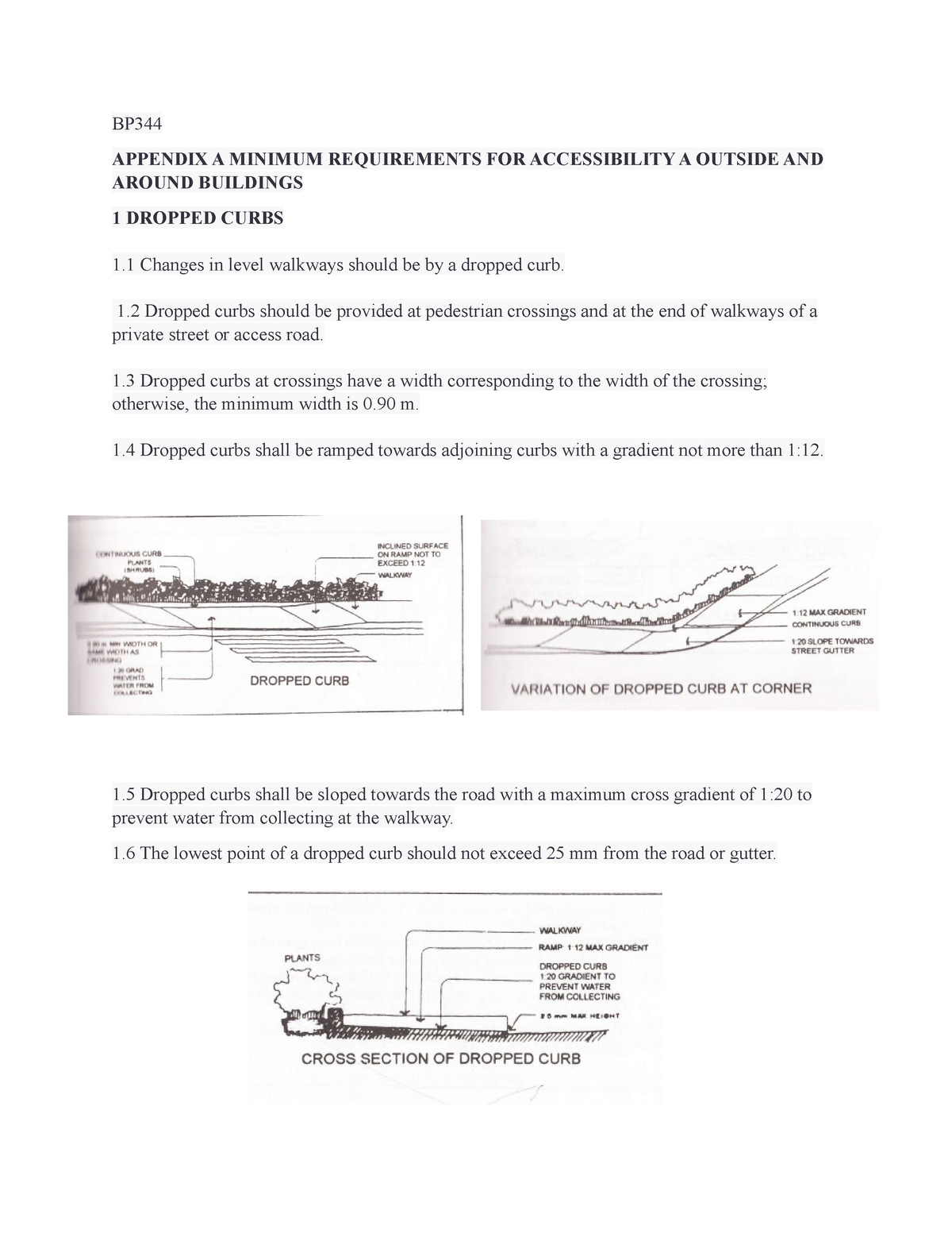 Bp 344 Accessibility Law Bp Appendix A Minimum Requirements For Accessibility A Outside And 7306