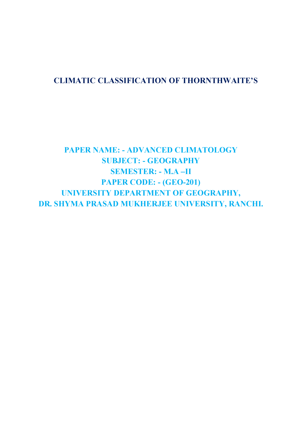 Climate Classification CLIMATIC CLASSIFICATION OF THORNTHWAITE S   Thumb 1200 1697 