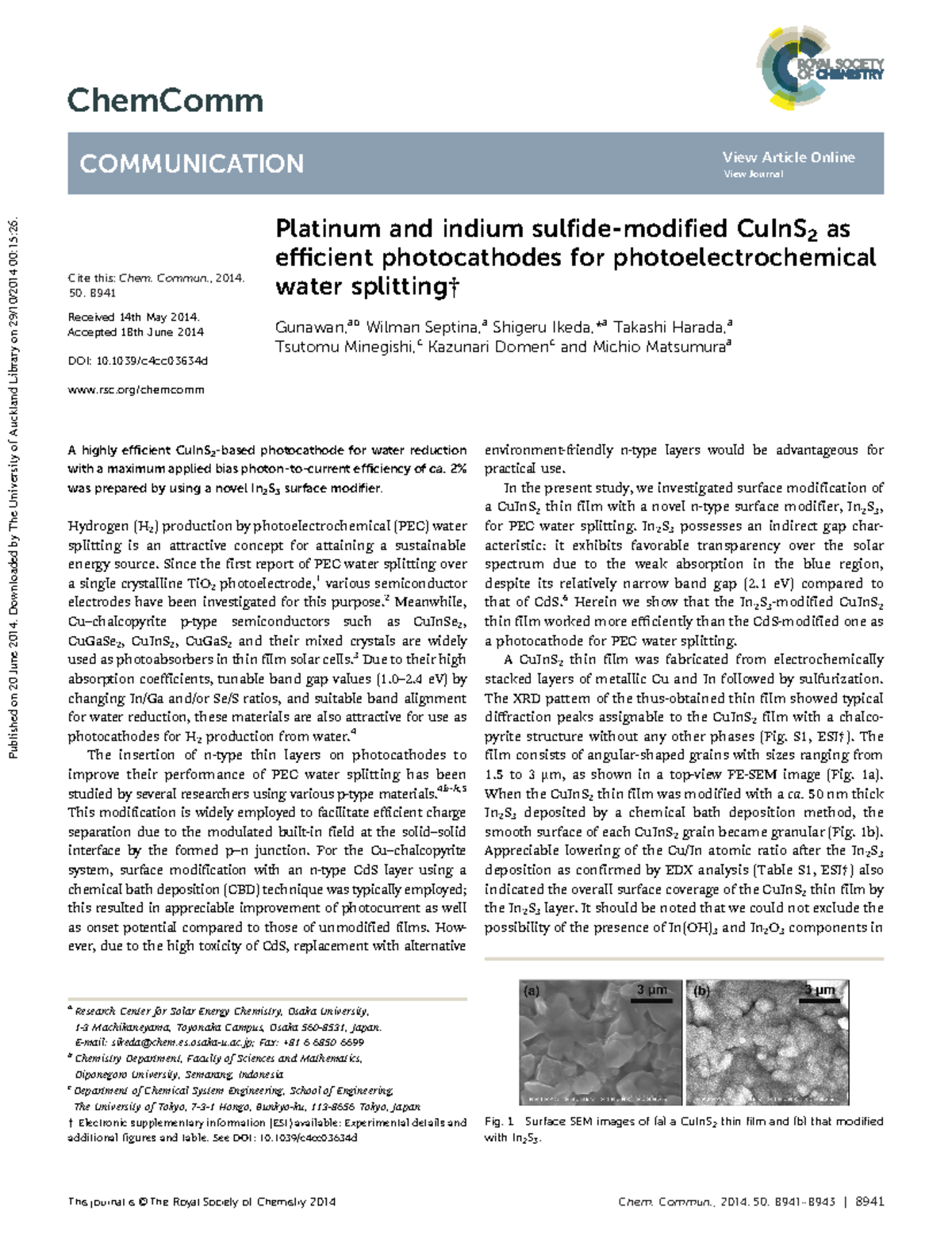 Gunawan 2014 electrochemistry This journal is©The Royal Society of