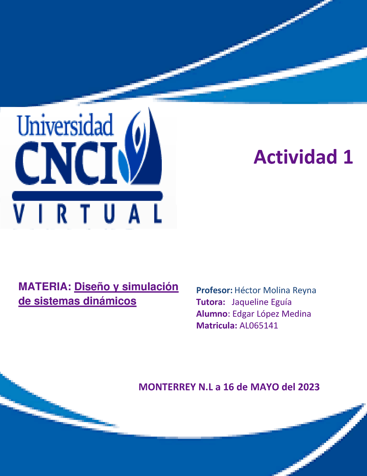 Actividad 1 - ACTIVAIDAD 1 MERCADOTECNIA - MONTERREY N A 16 De MAYO Del ...