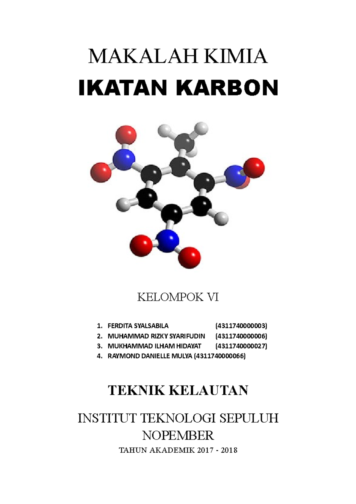 Makalah Ikatan Karbon Kimia Rekayasa - MAKALAH KIMIA IKATAN KARBON ...