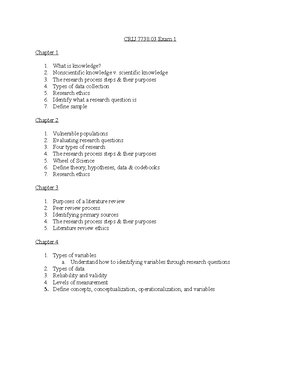 Exam 2 Review - Exam 2 Review Chapter 5: Sampling Why is sampling ...