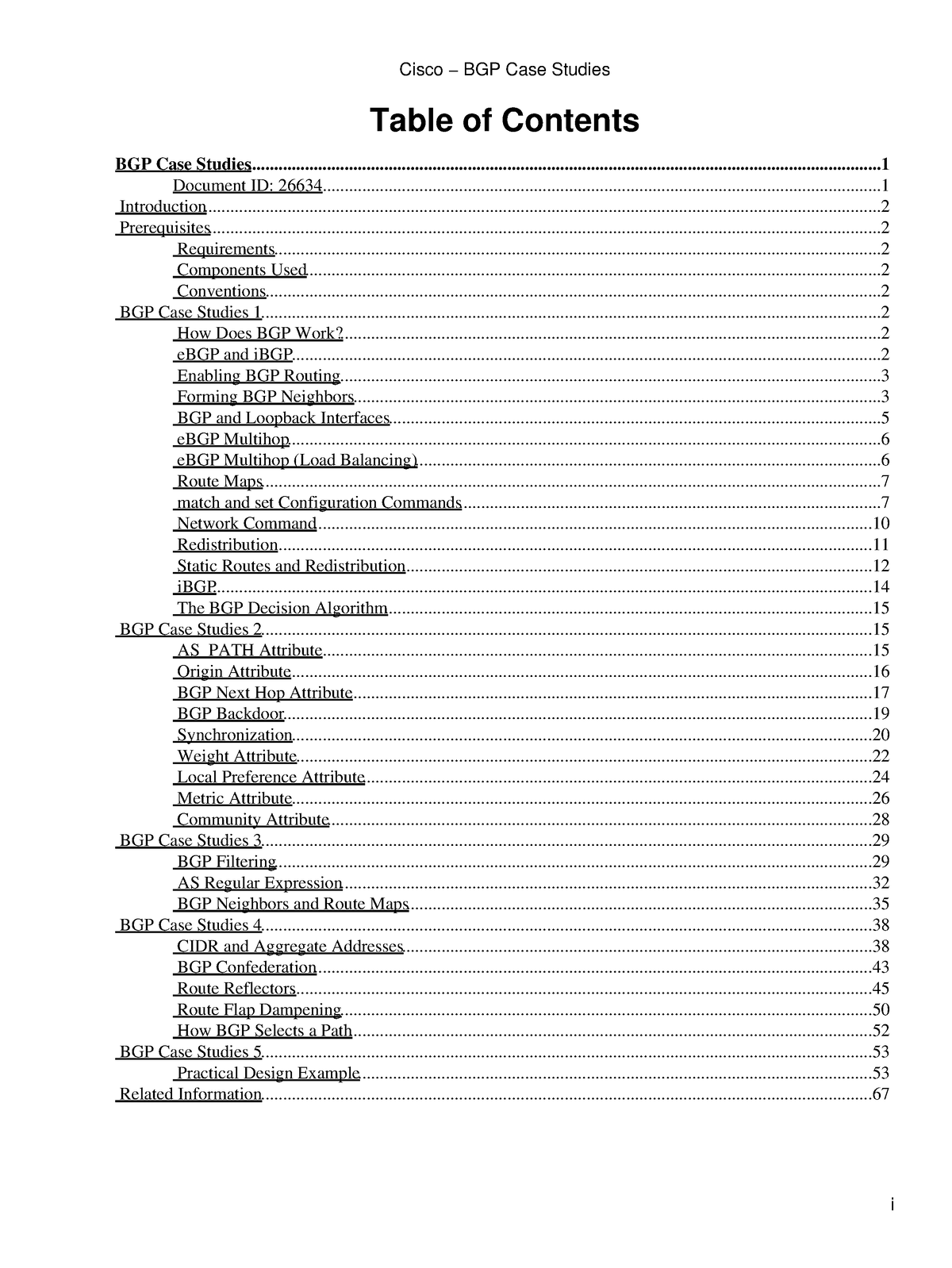 cisco bgp case study