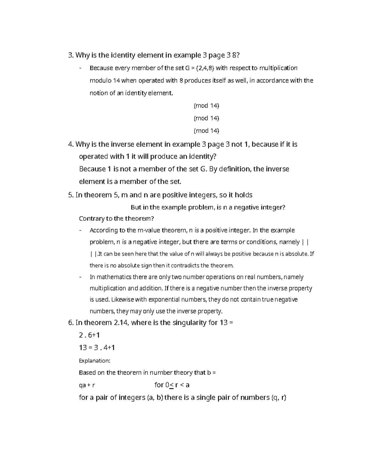 Algebraic structures-24 - Why is the identity element in example 3 page ...
