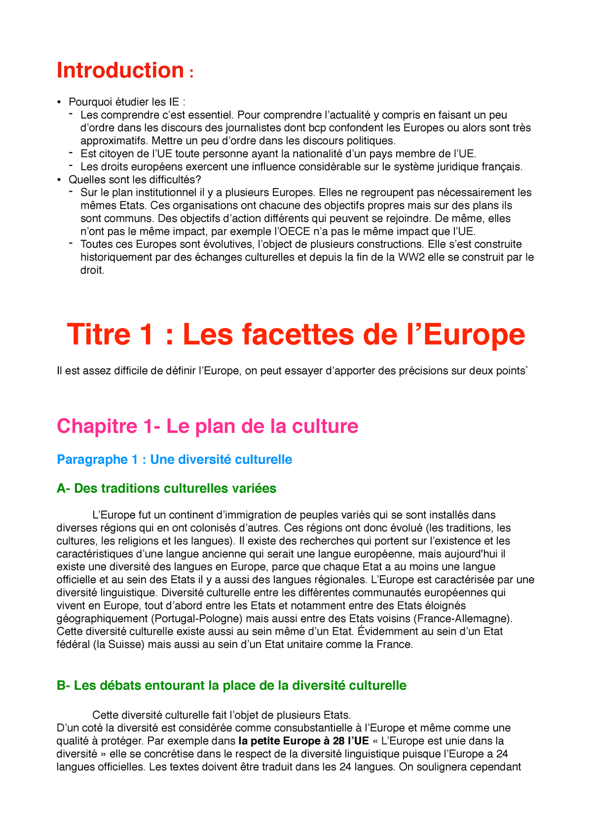 Institutions Europeennes - Introduction : Pourquoi étudier Les IE : Les ...