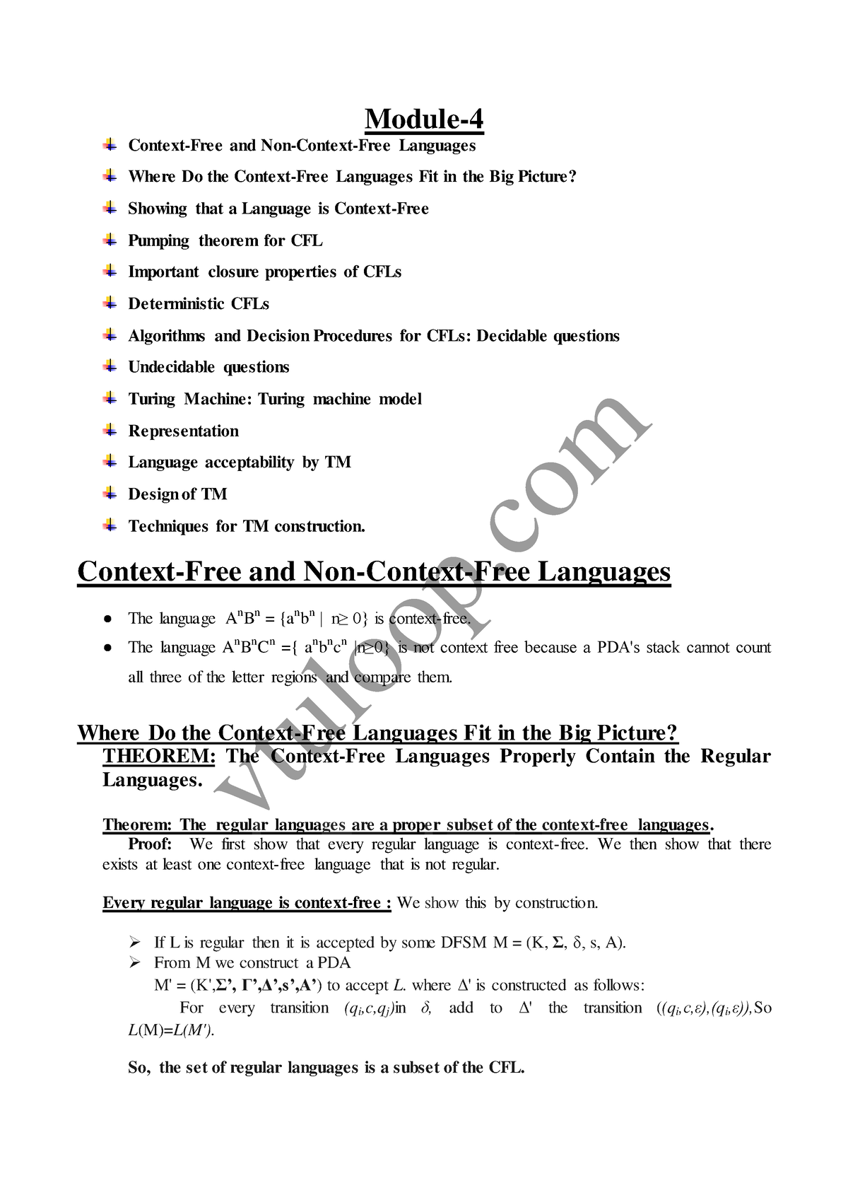 ATL - Module- Context-Free and Non-Context-Free Languages Where Do the ...