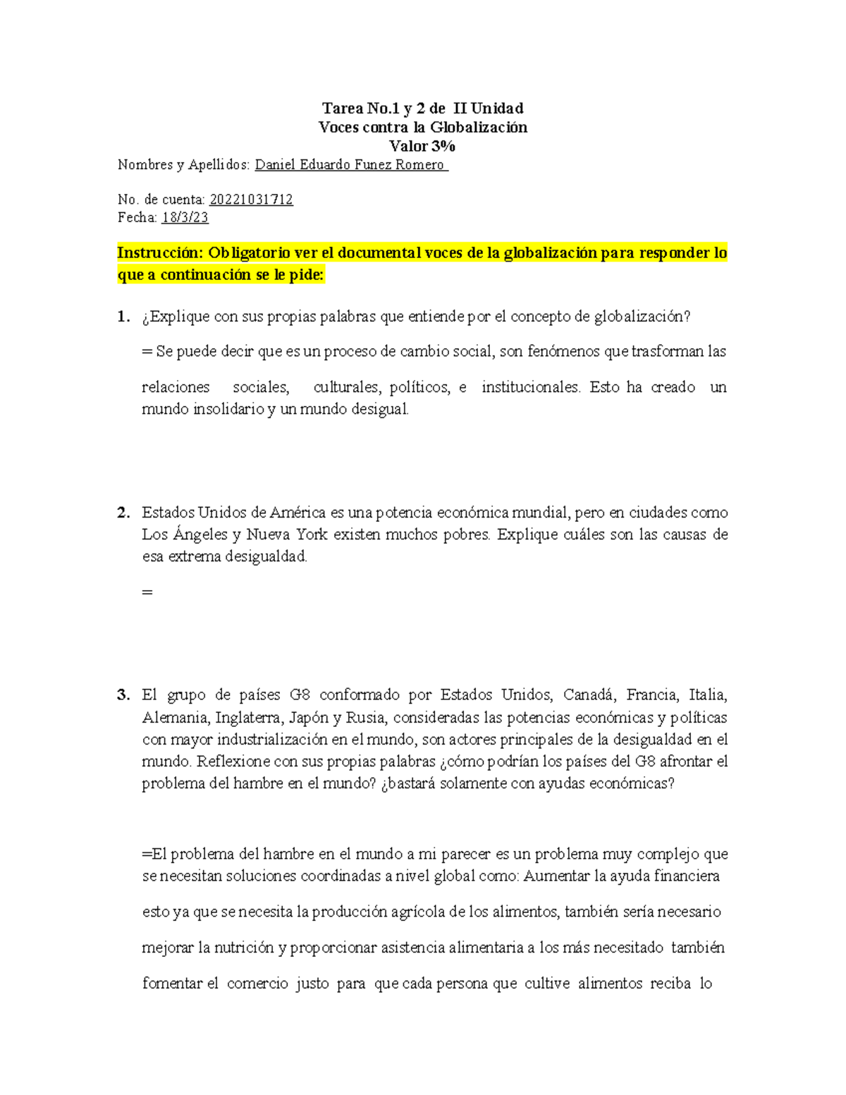 Voces shops contra la globalizacion un mundo desigual resumen