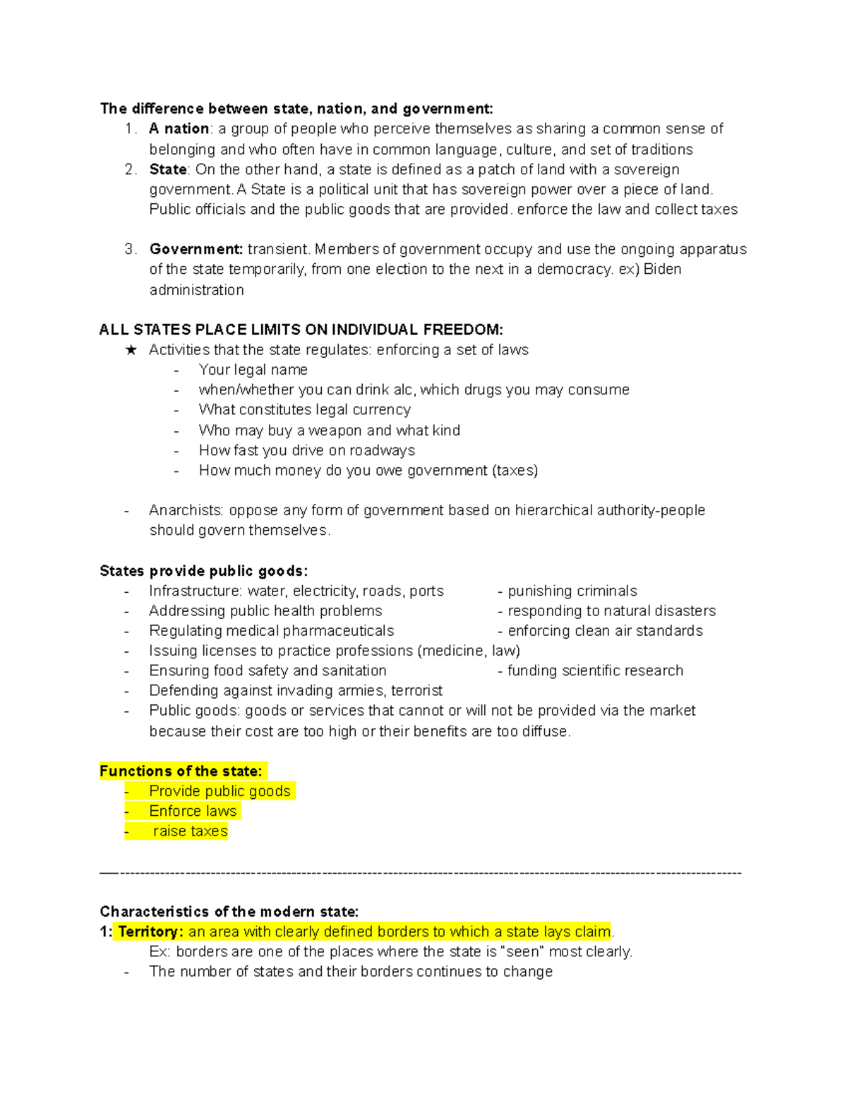 Polisci Module 2 Pt. 1 - The Difference Between State, Nation, And ...