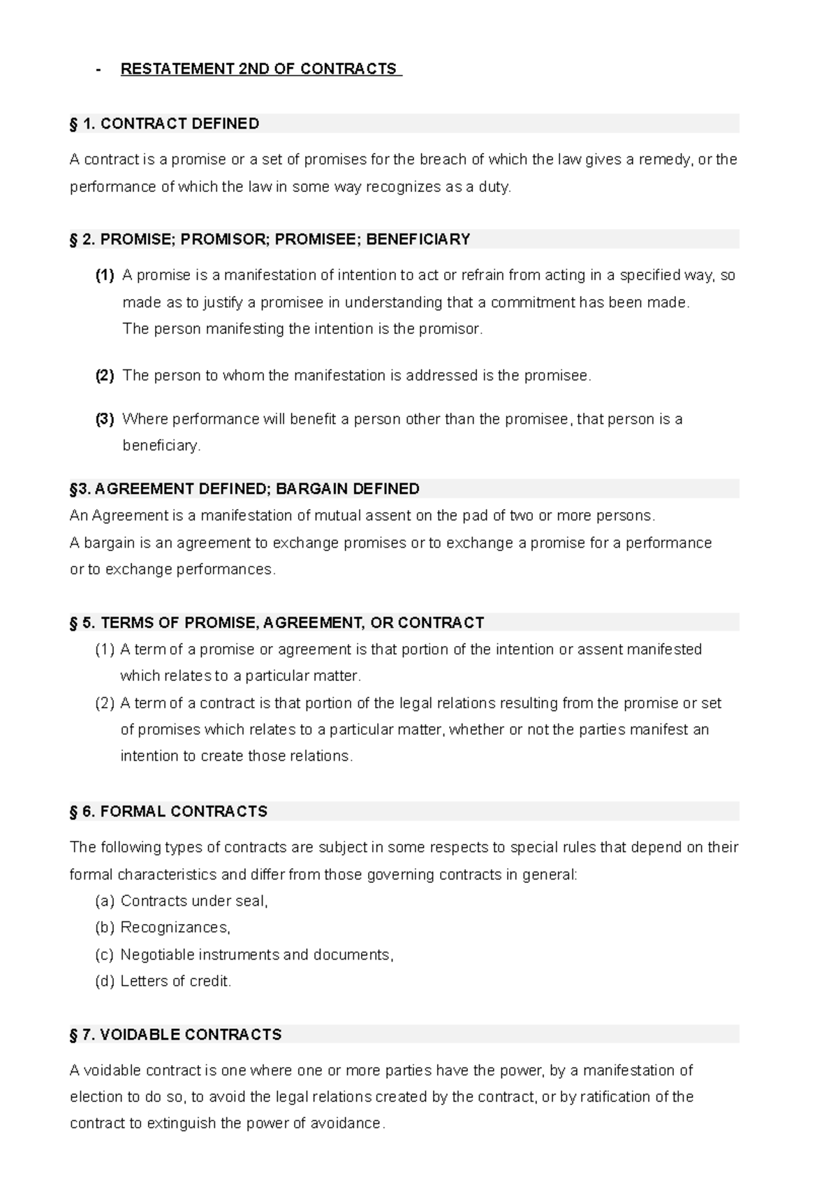 US Code, UCC International Law wichtige Gesetze Mitschriften