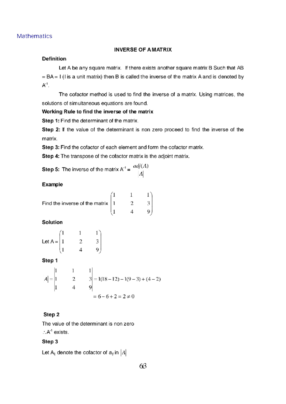 Part 5-mathematics B.sc Notes - Mathematics - Studocu