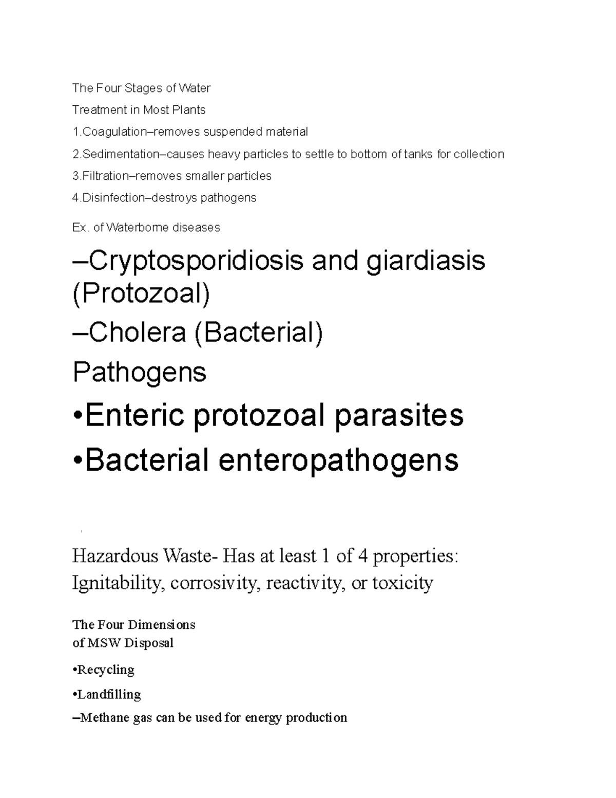 test-3-lecture-notes-the-four-stages-of-water-treatment-in-most