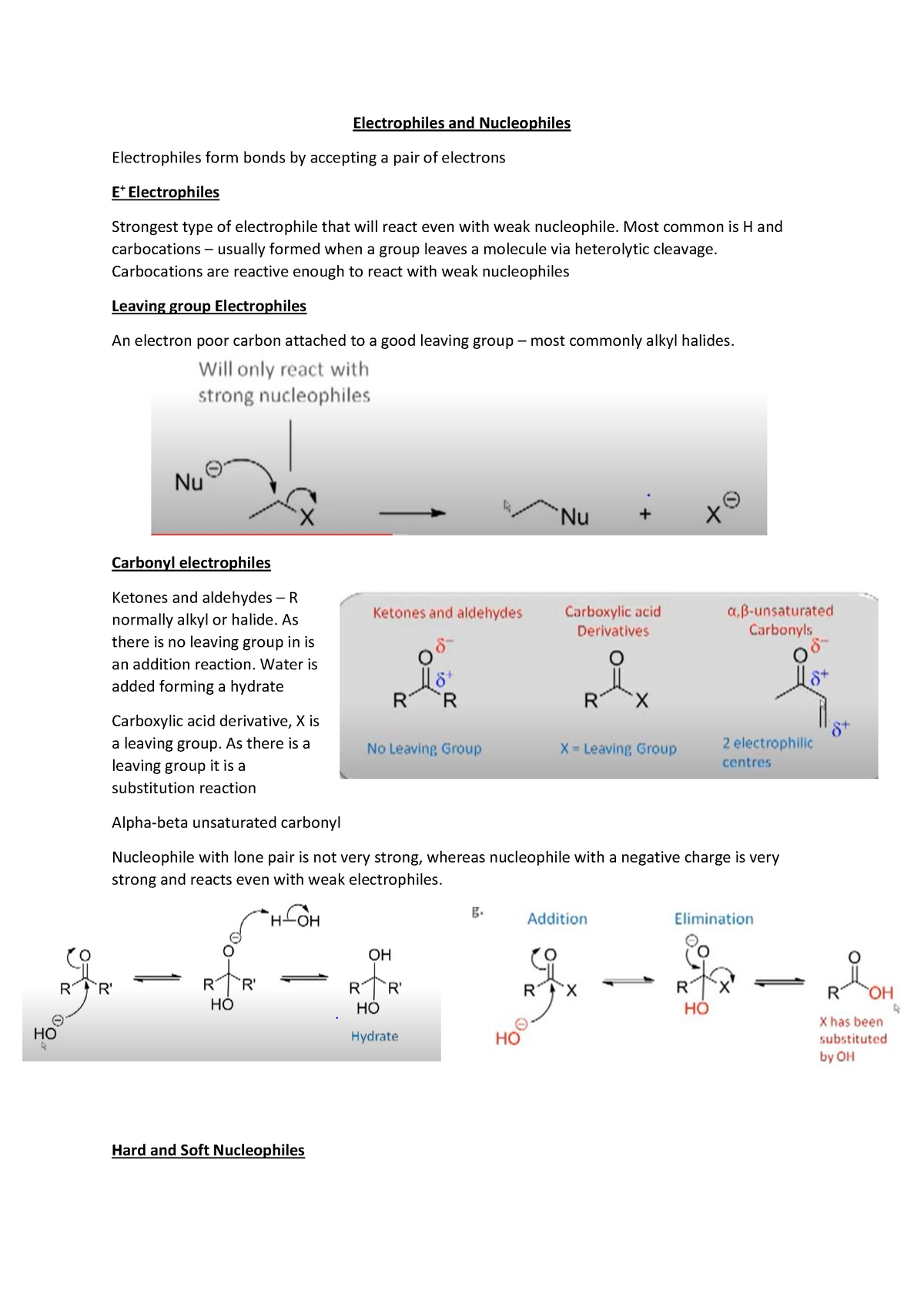 Electrophiles And Nucleophiles - Medicinal Chemistry - Electrophiles ...