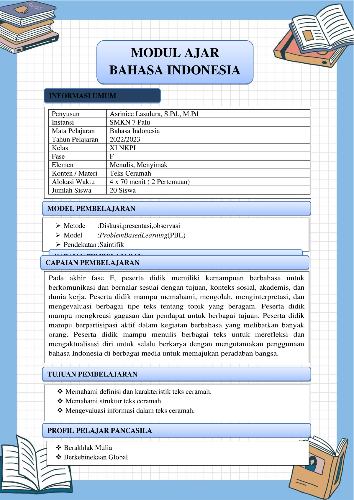 B Ruang Kolaborasi - Topik II - PPDP - MODUL AJAR BAHASA INDONESIA ...