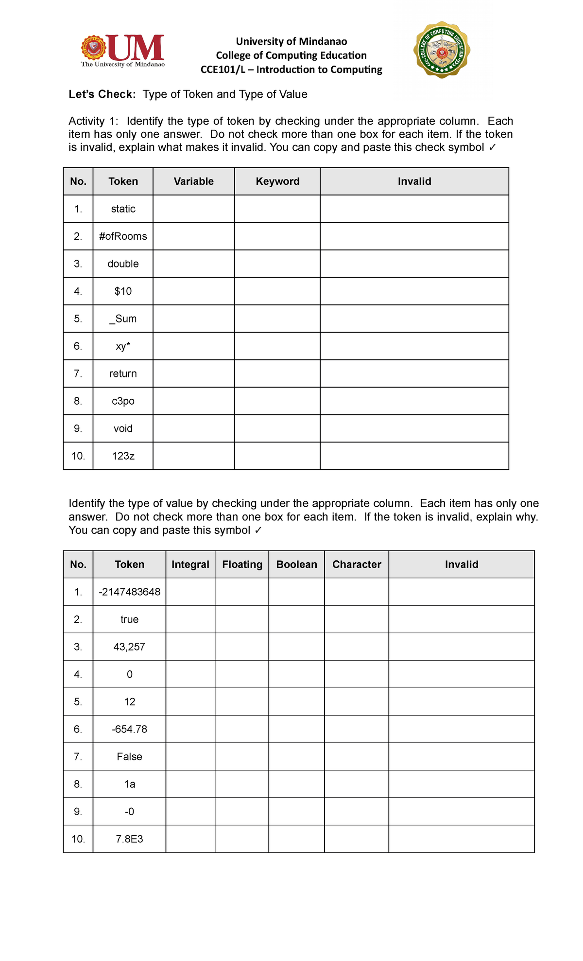 Week-8 Lets Check - this is a lecture note - University of Mindanao ...